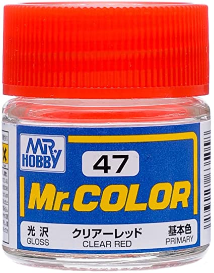 C 47  краска 10мл  CLEAR RED
