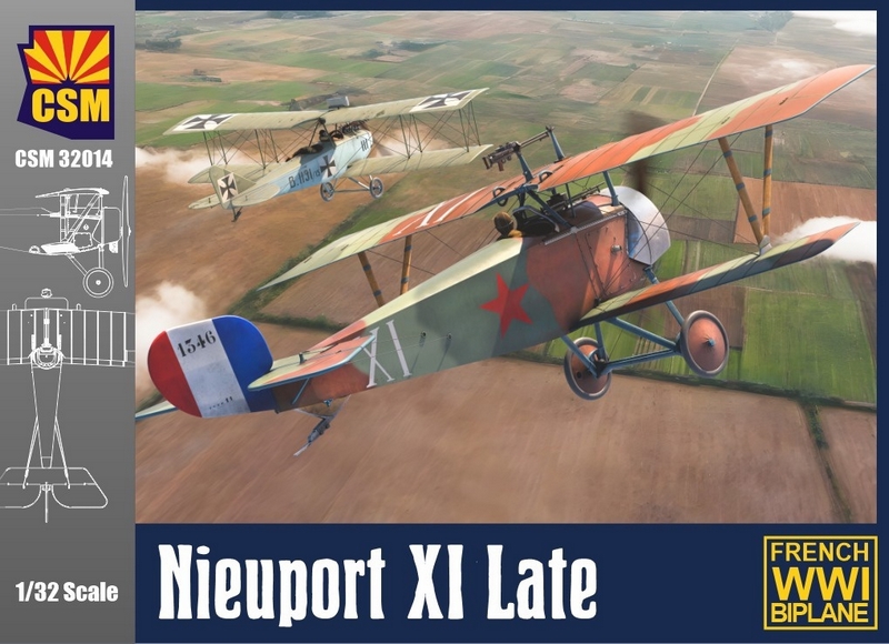CSM32014  авиация  Nieuport XI Late French service  (1:32)