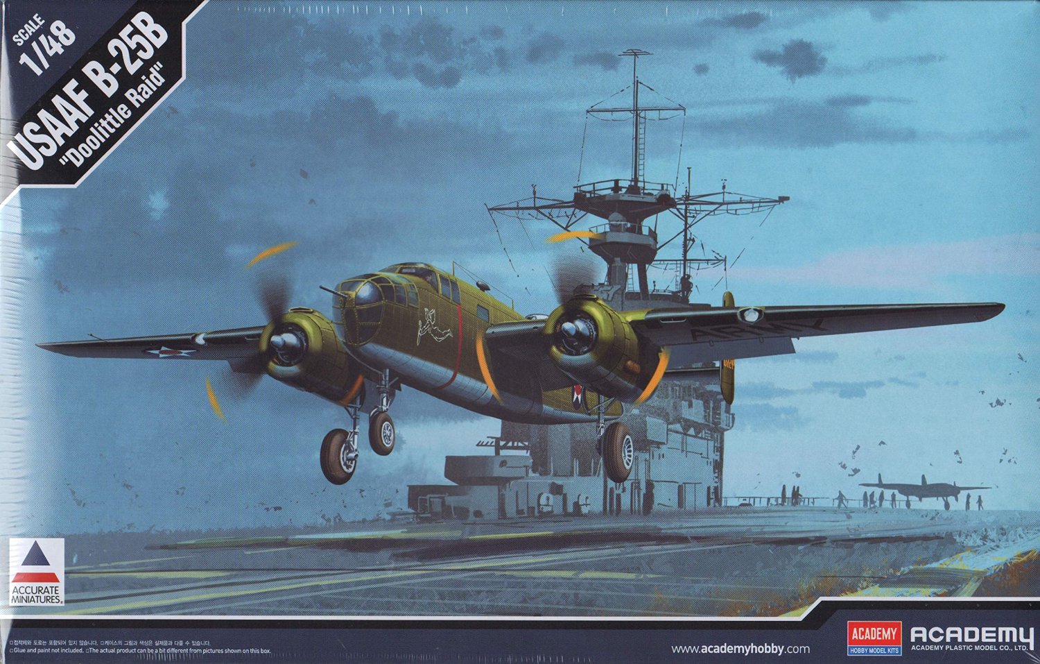 12302  авиация  USAAF B-25B Mitchell "Doolittle raid"  (1:48)