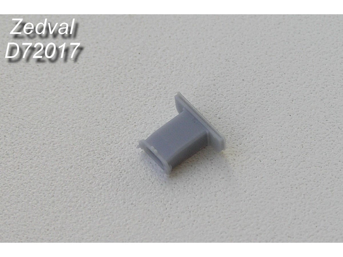 D72017  дополнения из смолы  Выпускной патрубок для Танк-72,90  (1:72)