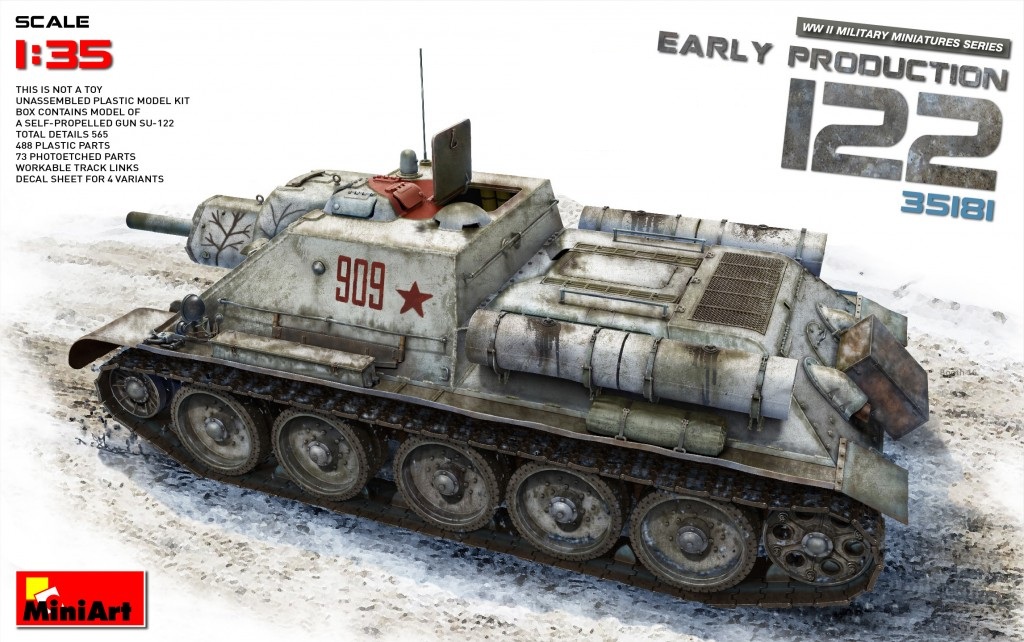 35181  техника и вооружение  САУ  122 Early Production  (1:35)