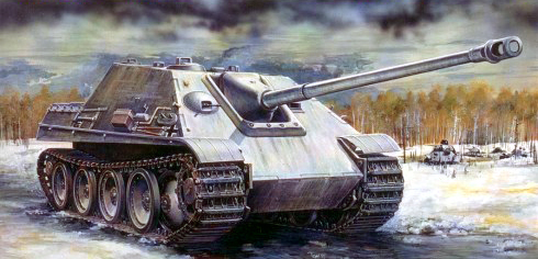 7048  техника и вооружение  САУ  SD.KFZ.173 ЯГДПАНТЕРА (1:72)