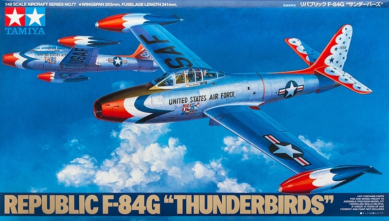 61077  авиация  Republic F-84G 'Thunderbirds'  (1:48)