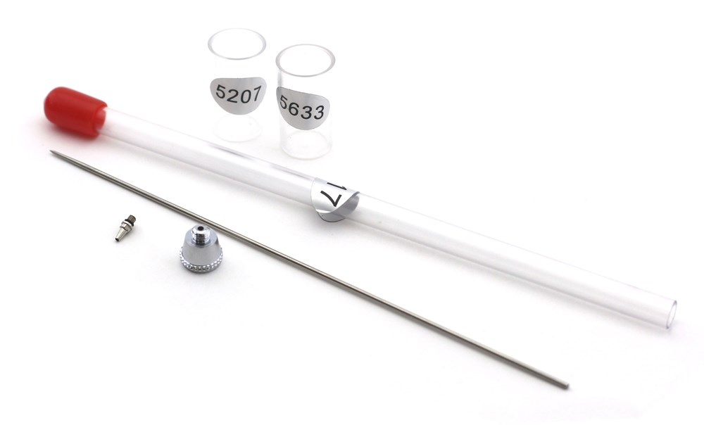 5556  аэрография  Сопло 0,8 мм распылительный комплект для резьбовых аэрографов