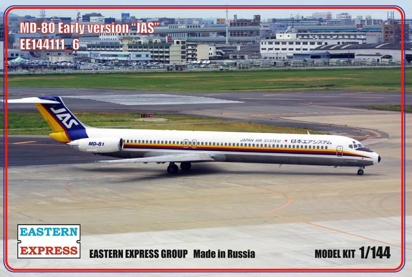 144111-6  авиация  MD-80 Early version "JAS" (1:144)