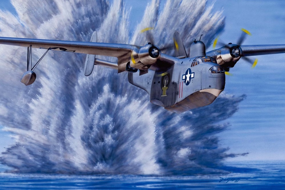 12586  авиация  USN PBM-5A MARINER  (1:72)