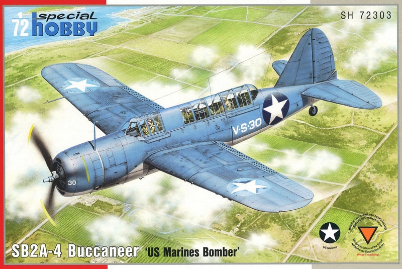 SH72303  авиация  SB2A-4 Buccaneer "US MARINES"  (1:72)