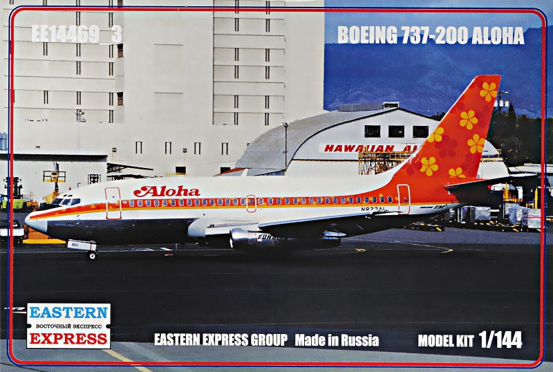 14469-3  авиация  BOEING 737-200 ALOHA (1:144)