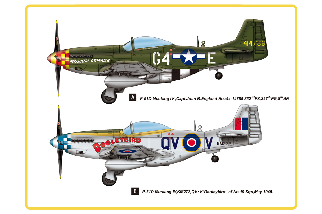 85802  авиация  P-51D Mustang IV  (1:48)