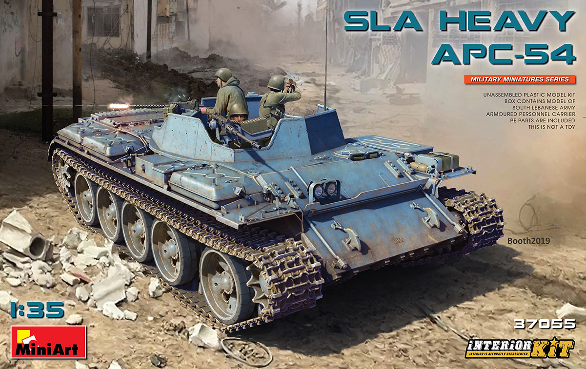 37055  техника и вооружение  SLA HEAVY APC-54. INTERIOR KIT  (1:35)
