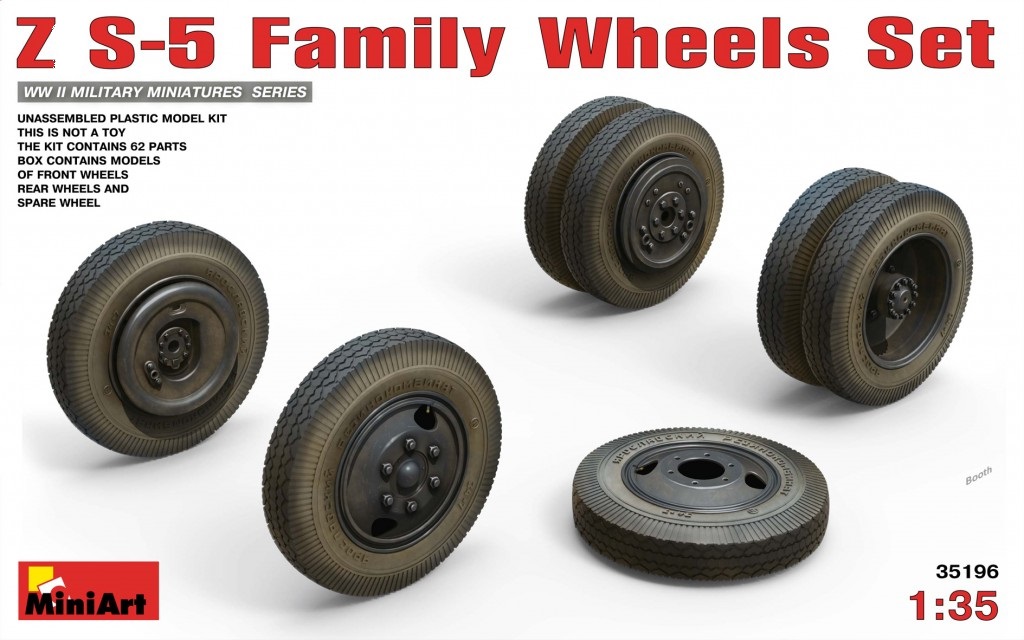 35196  дополнения из пластика   ZS-5 Family WHEELS SET  (1:35)