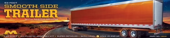 1303  автомобили и мотоциклы  53' Smoothside Trailer   (1:25)