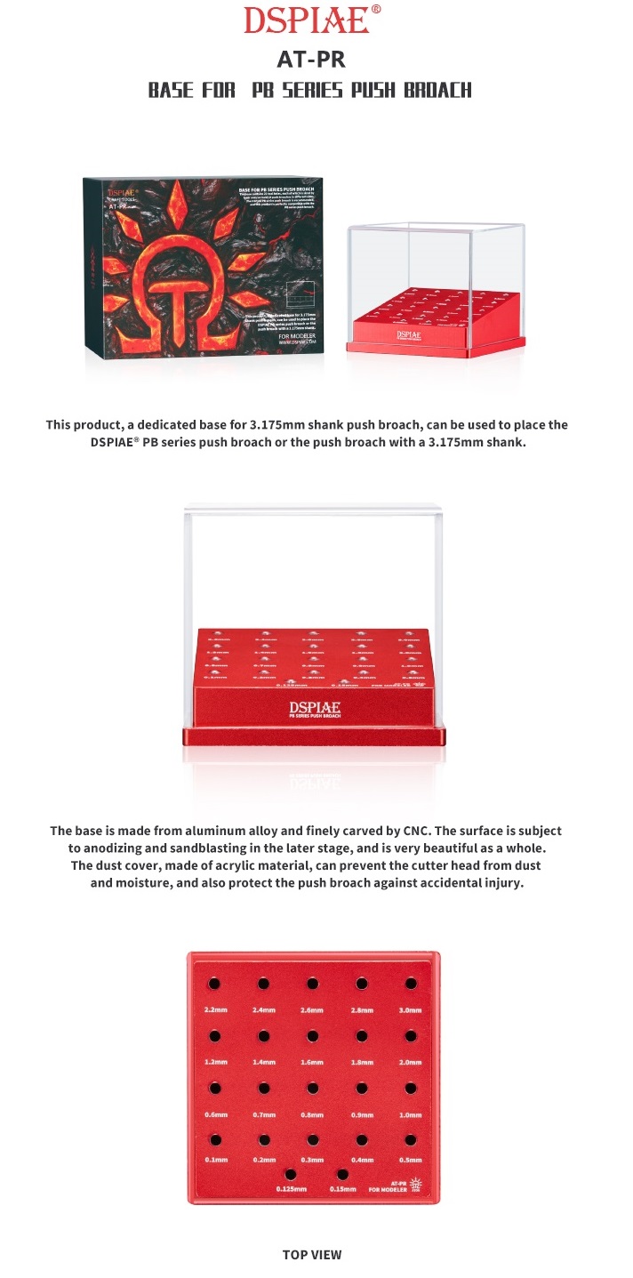 AT-PR  рабочее место моделиста  Подставка под сверла и резцы Base For PB Series Push Broach