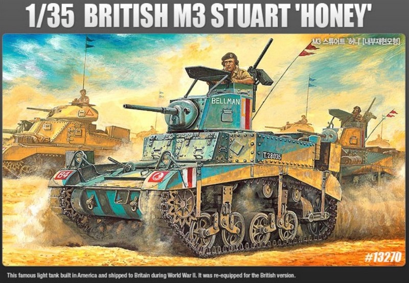 13270  техника и вооружение  M3 STUART "HONEY"  (1:35)