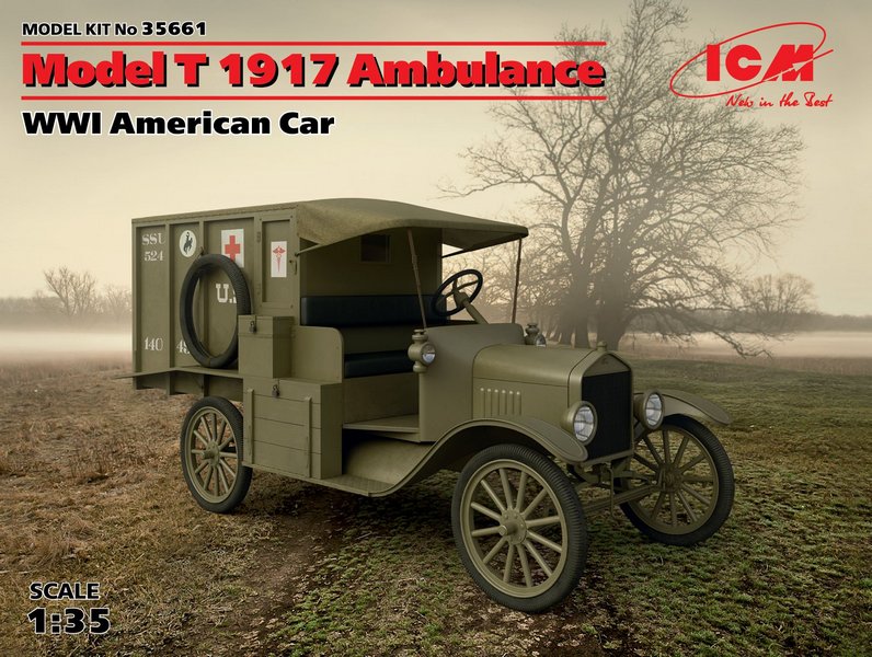 35661  техника и вооружение  Model T 1917 санитарная. I МВ  (1:35)