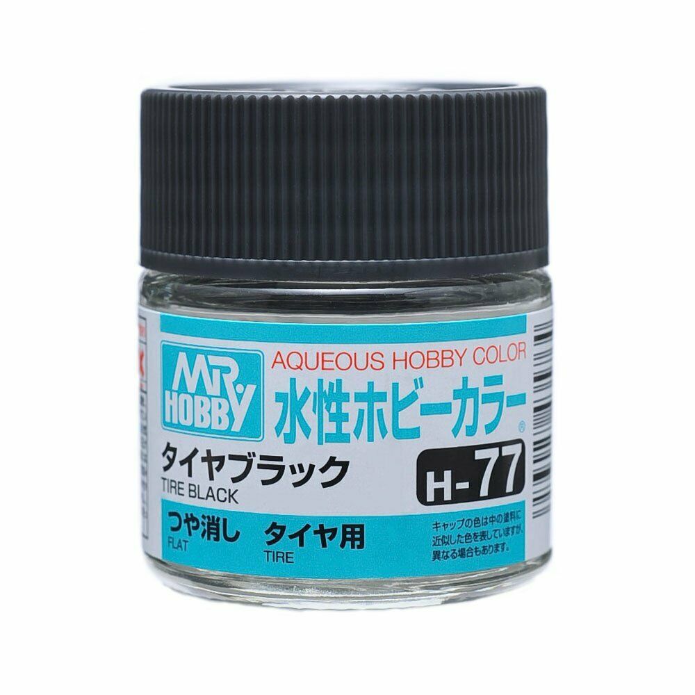 H 77  краска 10мл  TIRE BLACK