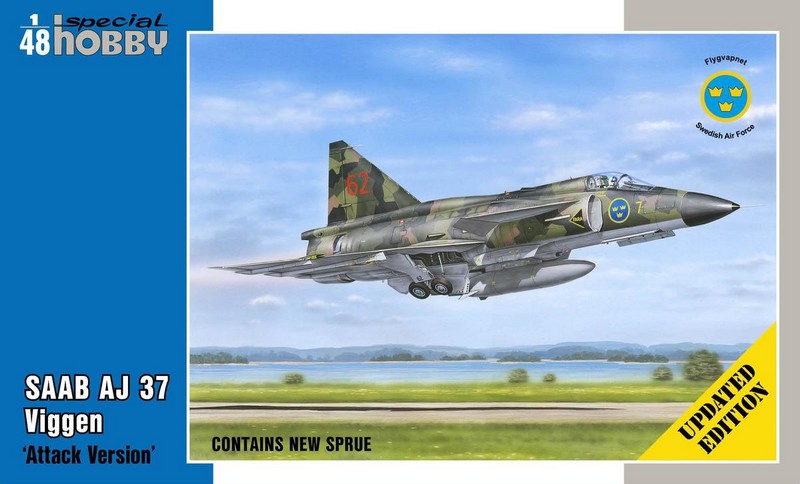 SH48148  авиация  AJ-37 Viggen "Attack version"  (1:48)