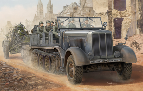 01583  техника и вооружение  Тягач  Sd.Kfz.8 Schwerer Zugkraftwagen 12t  (1:35)