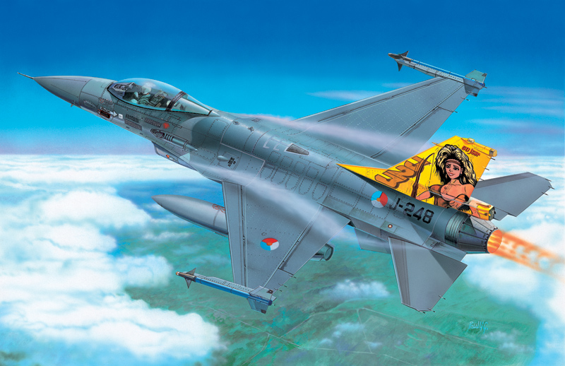 2654  авиация  F-16 A Fighting Falcon (1:48)