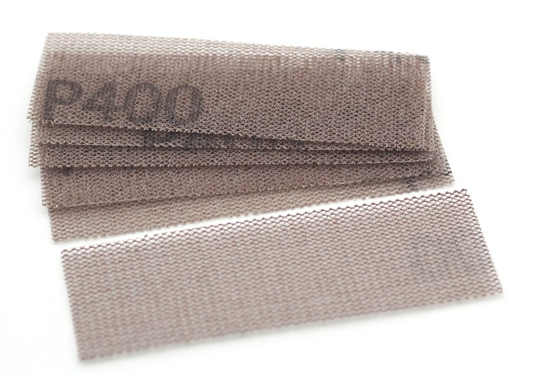 4627  ручной инструмент  Шлифовальная сетка на липучке, P400, 30x90 мм, 6 шт