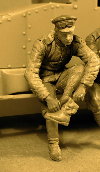 F35-013  фигуры  Imperial Russian Automobile Machine Gun Platoon crewman  (1:35)