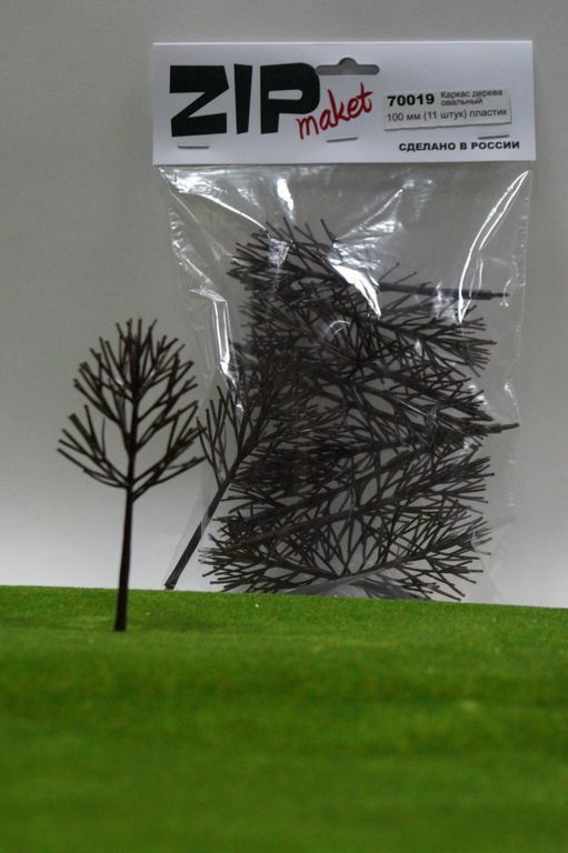 70019  дополнения из пластика  Каркас дерева овальный 100 мм (11 штук) пластик