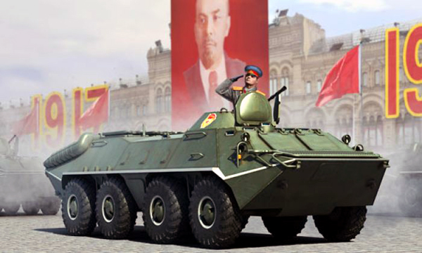 01590  техника и вооружение  БТР  Russian BTR-70 APC early version  (1:35)