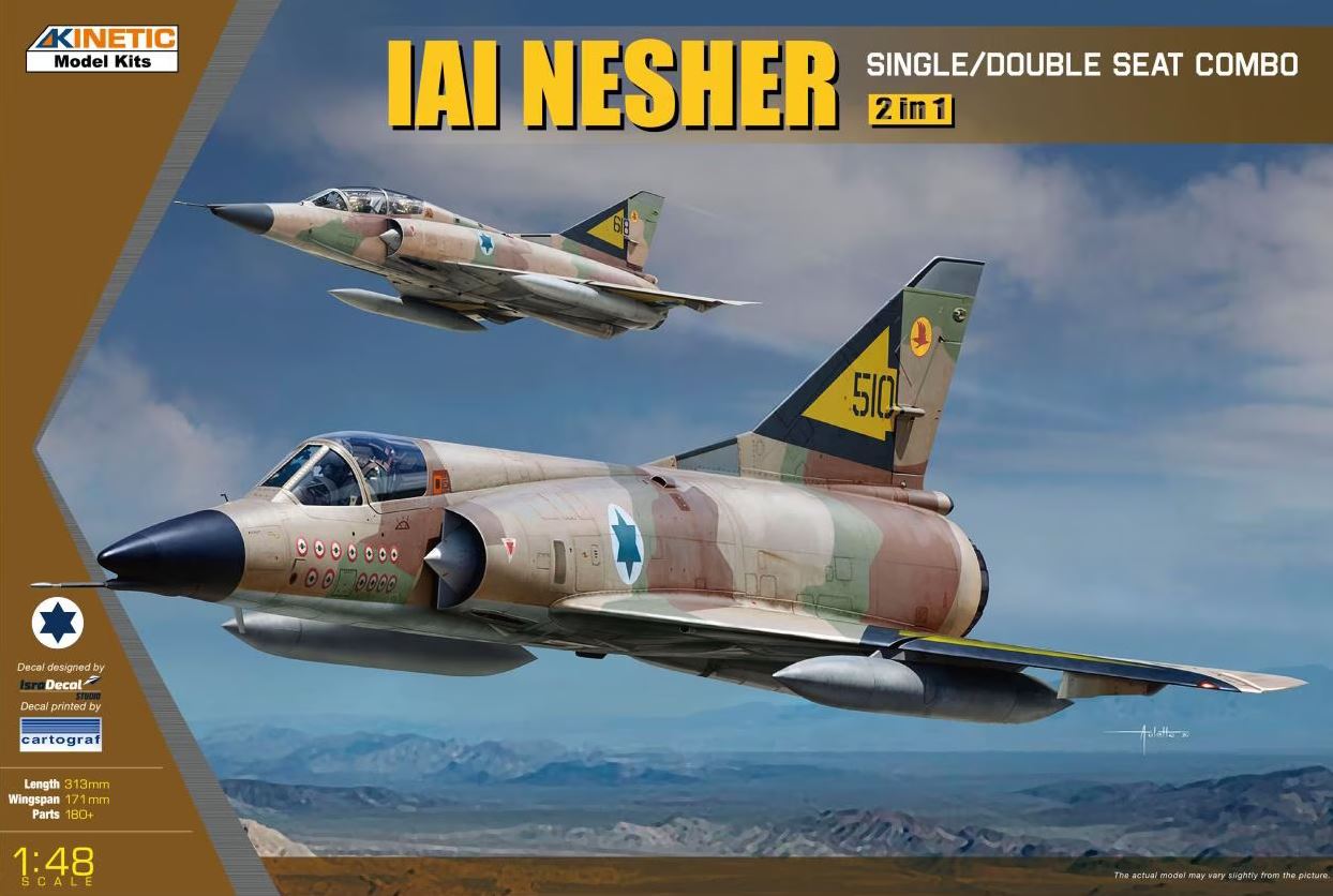 K48056  авиация  IAI Nesher Single/Double Seat Combo  (1:48)