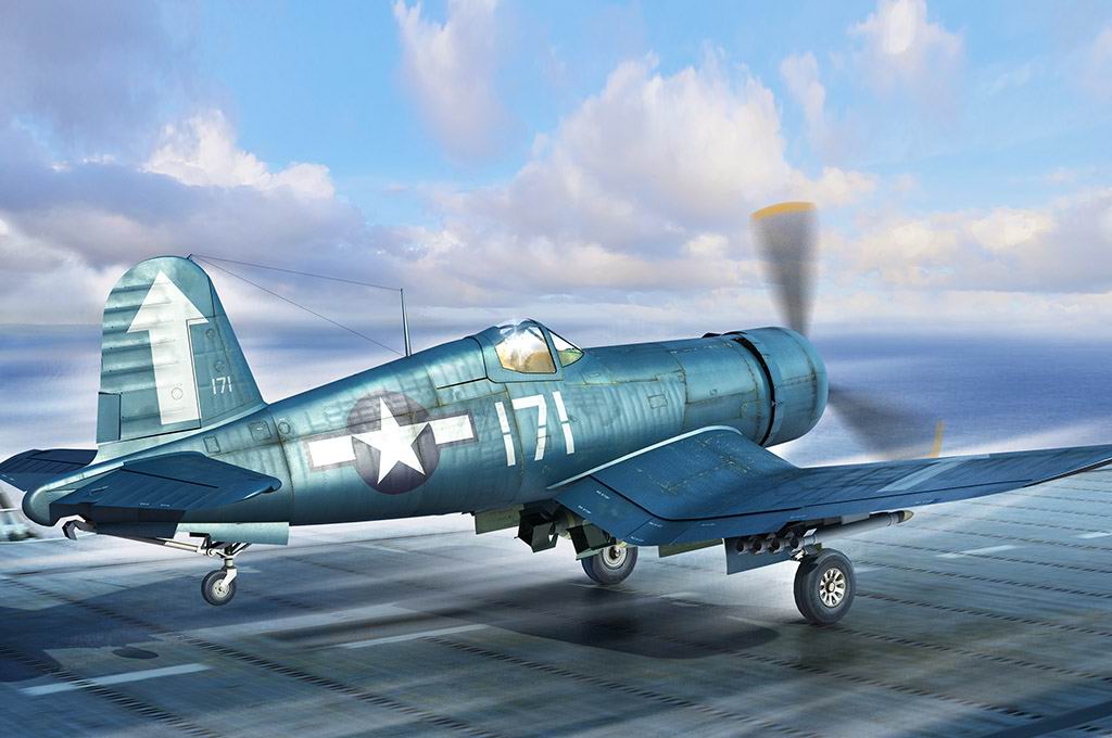 80384  авиация  F4U-1D Corsair  (1:48)