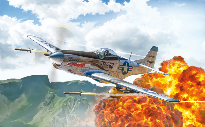 1452  авиация  F-51D Mustang Korean War  (1:72)