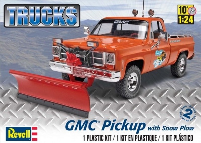 17222  автомобили и мотоциклы  GMC Pickup w/Snowplow  (1:24)