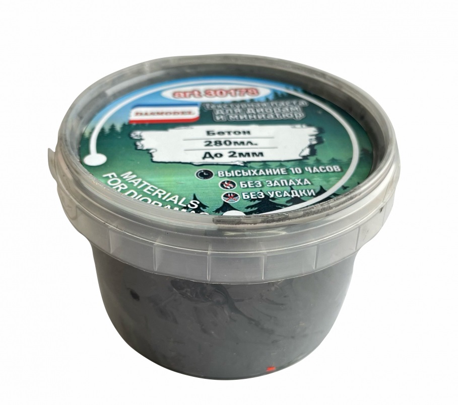 30178  материалы для диорам  Текстурная паста, бетон / 280ml / до 2мм