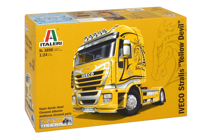3898  автомобили и мотоциклы  IVECO Stralis Yellow Devil (1:24)