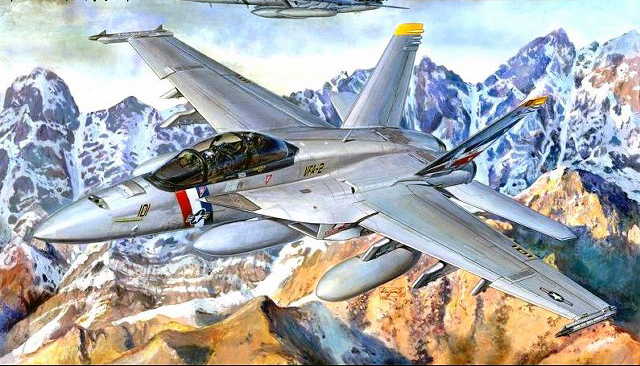 03205  авиация  F/A-18F "Супер Хорнет" (1:32)