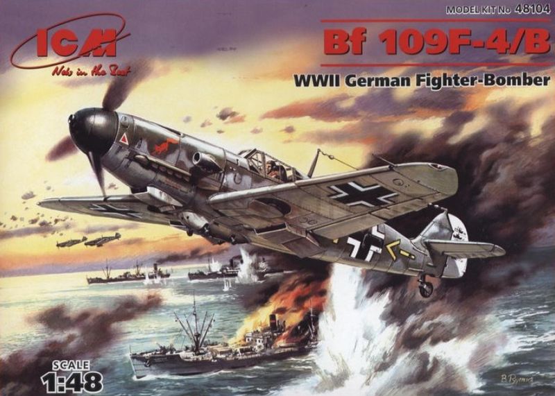 48104  авиация  Bf 109F-4/B  (1:48)