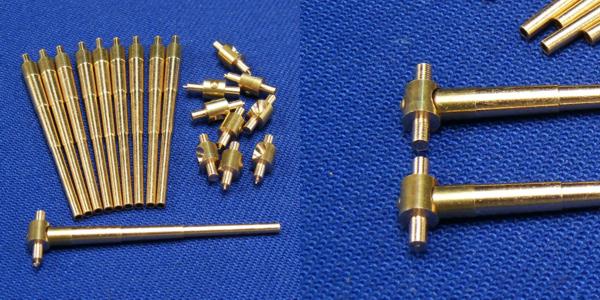 350L01  металлические стволы  Комплект стволов для König, Großer Kurfürst, etc.  (1:350)