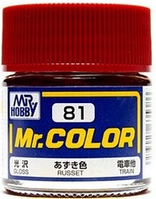 C 81  краска 10мл  RUSSET