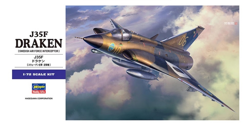 01578  авиация  J35F Draken  (1:72)