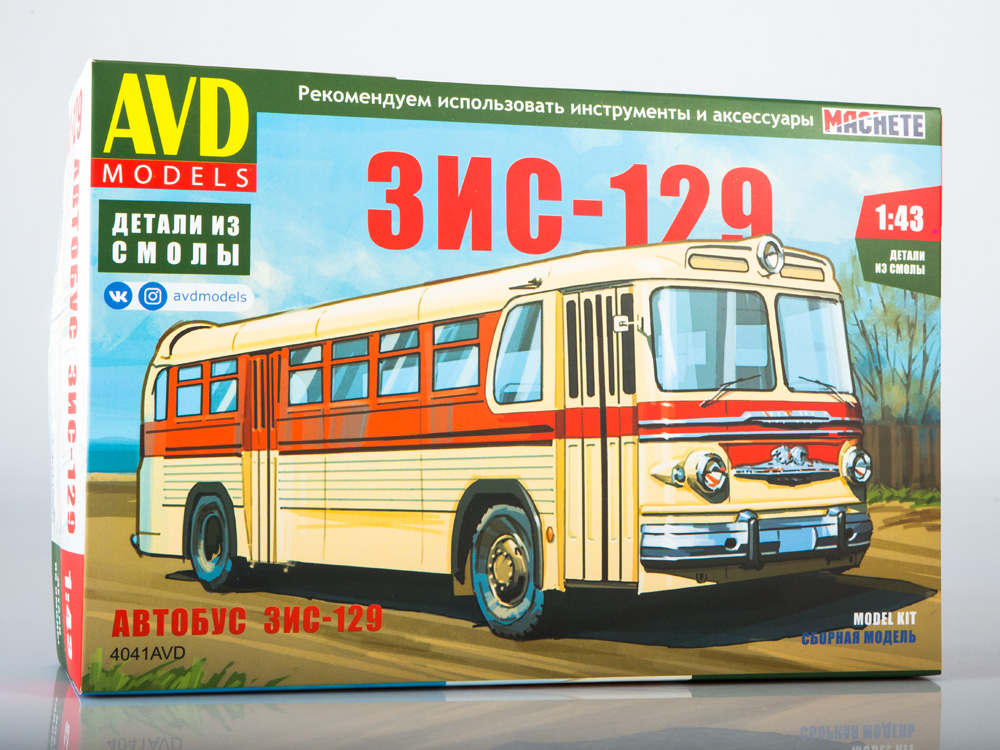 4041AVD  автомобили и мотоциклы  ЗИС-129  (1:43)