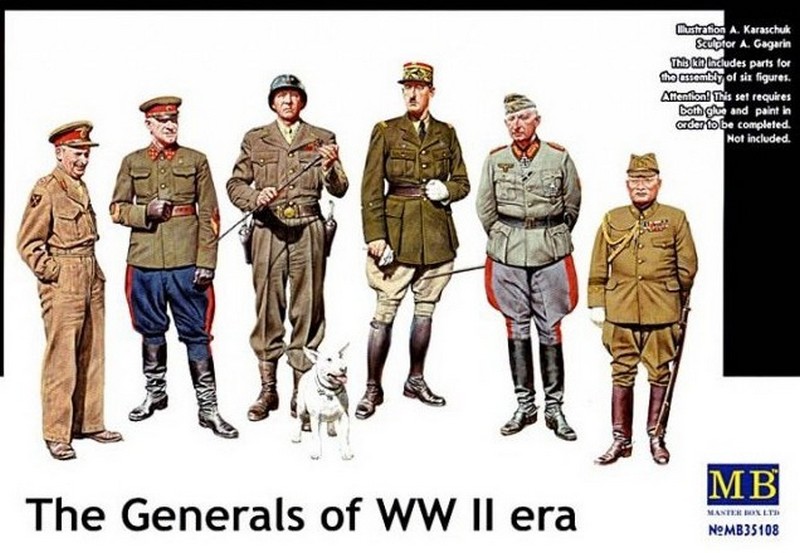 MB35108  фигуры  Генералы WWII  (1:35)