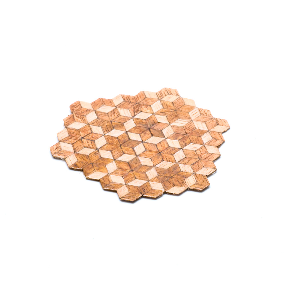 S-132  дополнения из дерева  Паркет наборный "Ромб", размер S  (1:48)