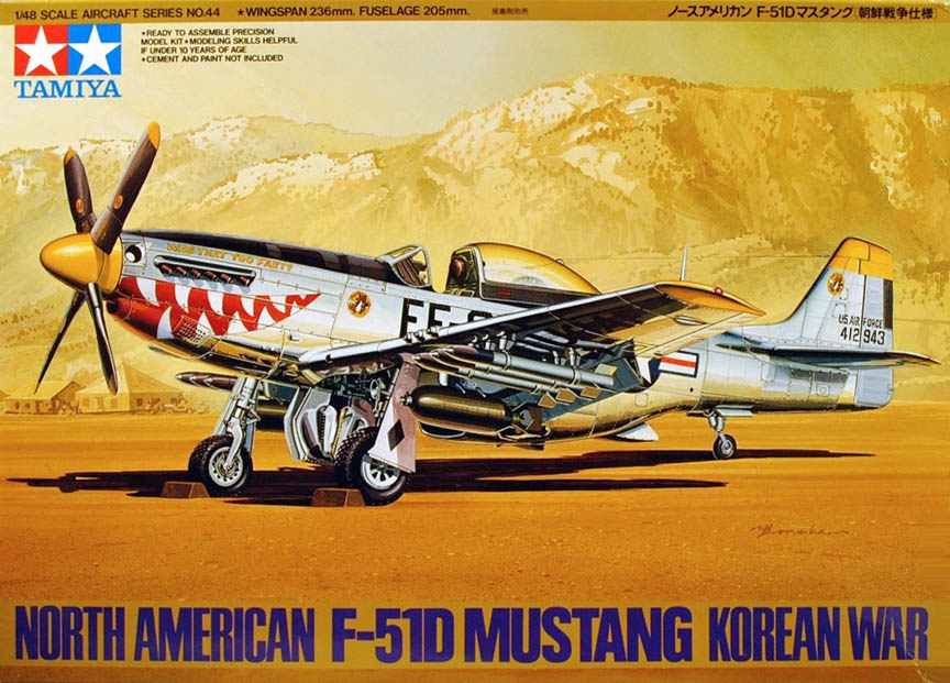 61044  авиация  North American F-51D Mustang Korean War  (1:48)