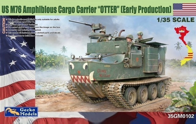 35GM0102  техника и вооружение  US M76 Amphibious Cargo Carrier "Otter" (Early Production)  (1:35)