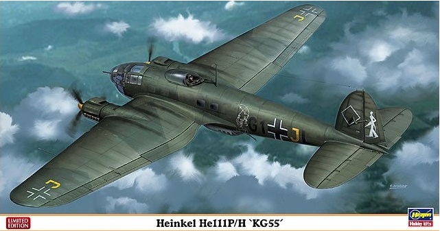 01954  авиация  Heinkel He111P/H 'KG55'  (1:72)
