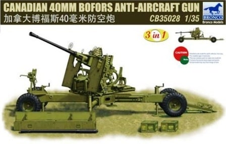 CB35028  техника и вооружение  Пушка  Canadian 40mm Bofors Anti-Aircraft Gun (1:35)