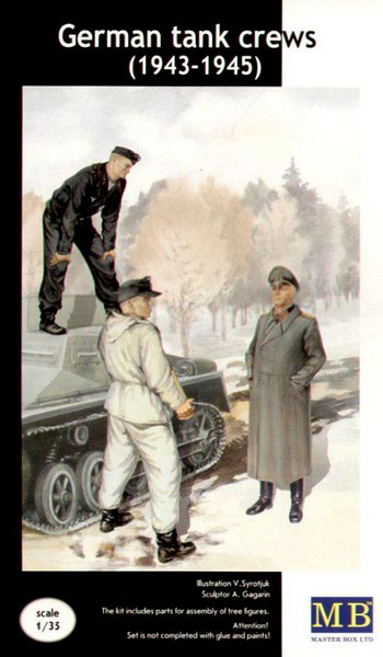 MB3508  фигуры  Немецкая танковая команда (1943-1945) набор No 2  (1:35)