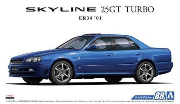 05533  автомобили и мотоциклы  Nissan ER34 Skyline 25GT Turbo '01  (1:24)