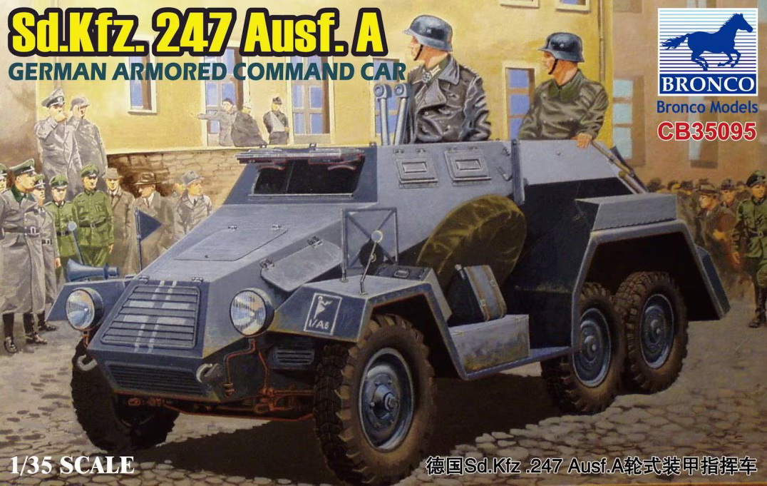 CB35095  техника и вооружение  Sd.Kfz. 247 Ausf. A German armored command car  (1:35)