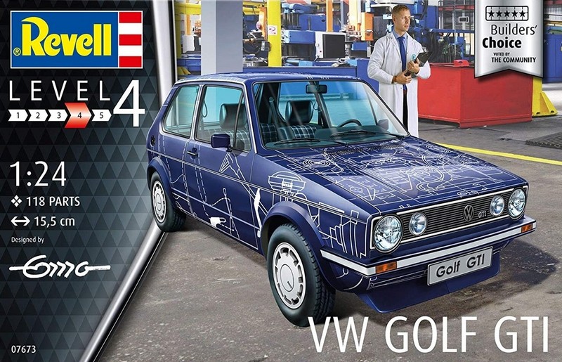 07673  автомобили и мотоциклы  VW Golf GTI "Builders Choice"  (1:24)