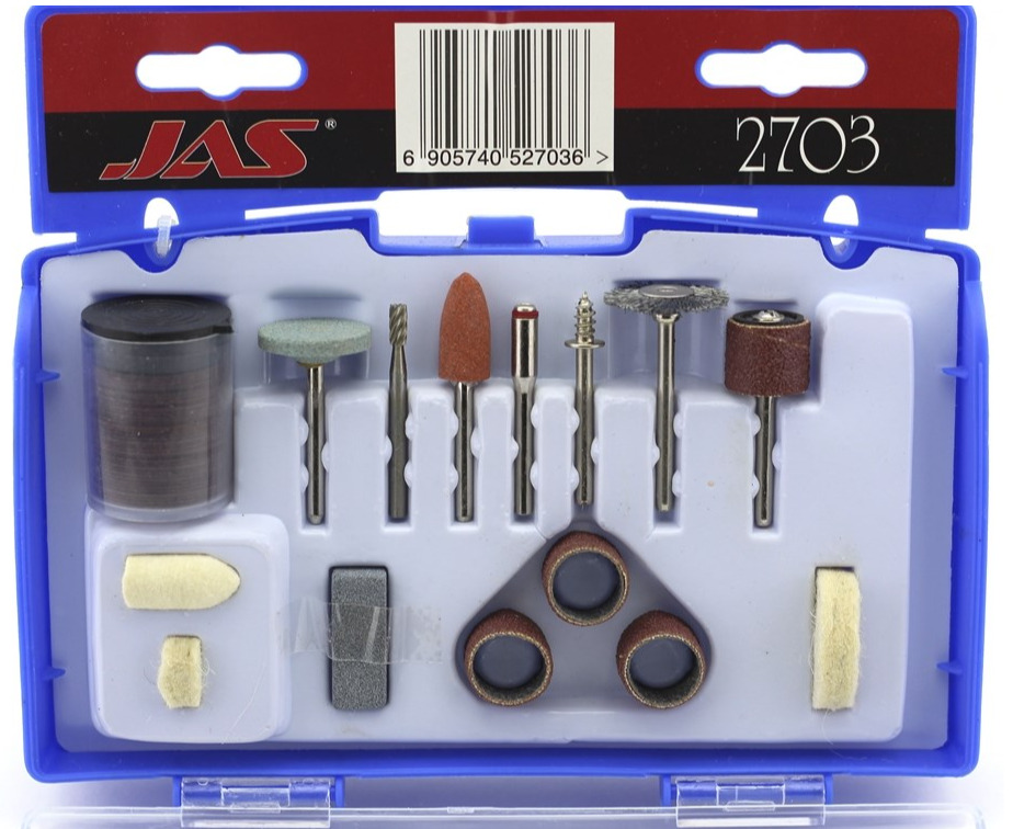 2703  электроинструмент  Набор расходных материалов для бормашин, 59 предметов.